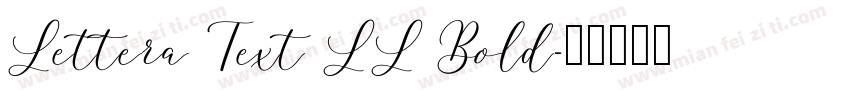 Lettera Text LL Bold字体转换